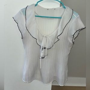 White Sheer Blouse